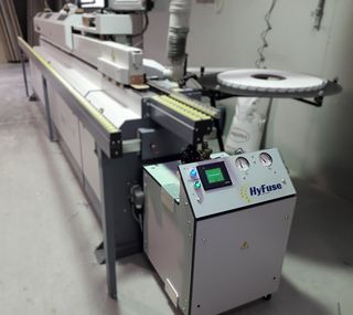 Hyfuse on a Hebrock edgebander